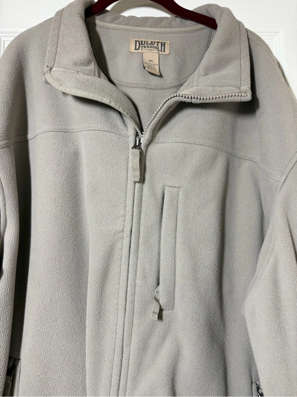 Duluth Trading Co Men's Light Tan Fleece Jacket